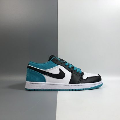air jordan 1 low black laser blue white
