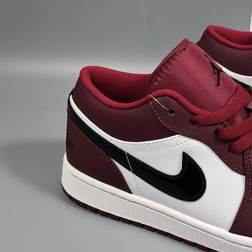 jordan 1 low red white black