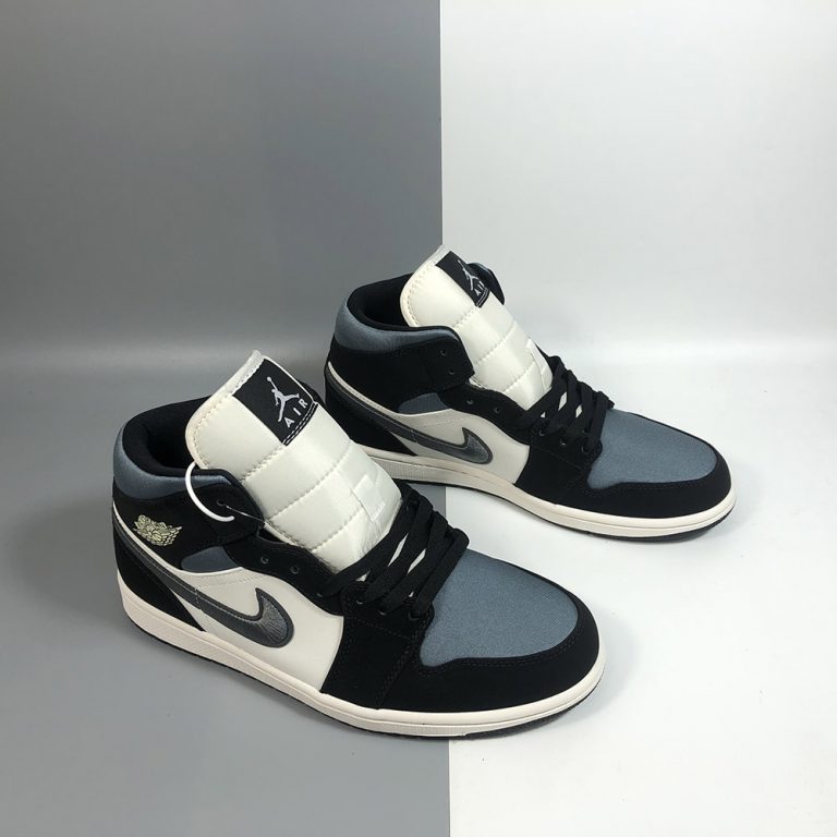 jordan 1 mid black satin