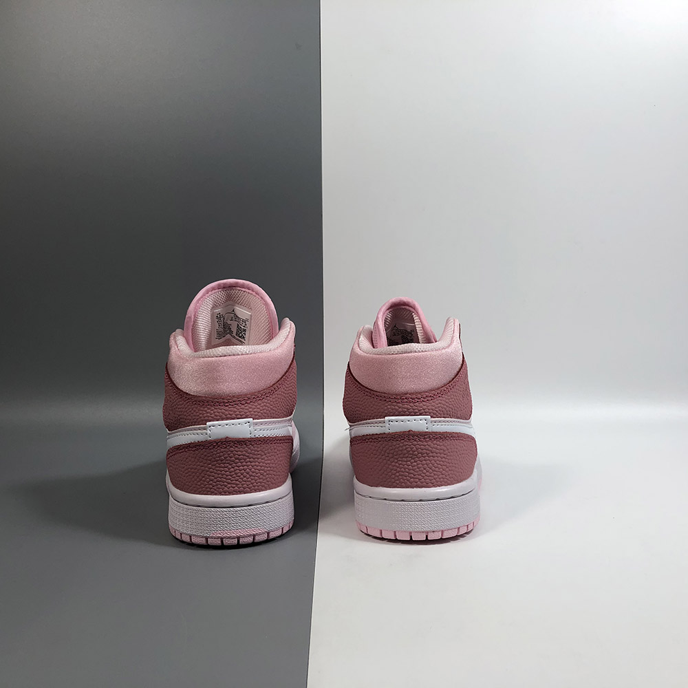 baby pink and white jordan 1