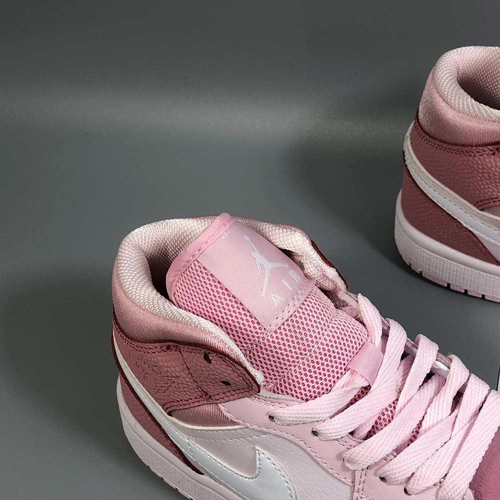 air jordan 1 mid trainers digital pink white pink foam sail