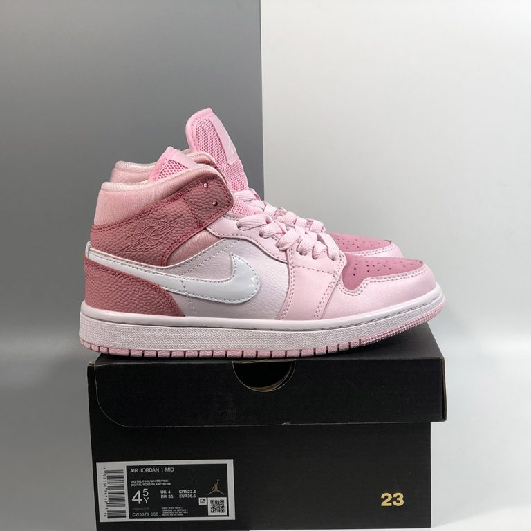 Air Jordan 1 Mid WMNS Digital Pink/White-Pink Foam-Sail For Sale â The Sole Line