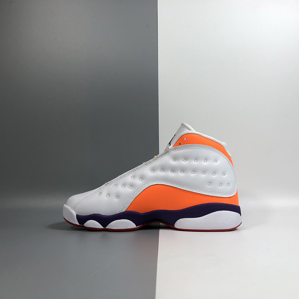 white black court purple total orange jordan 13