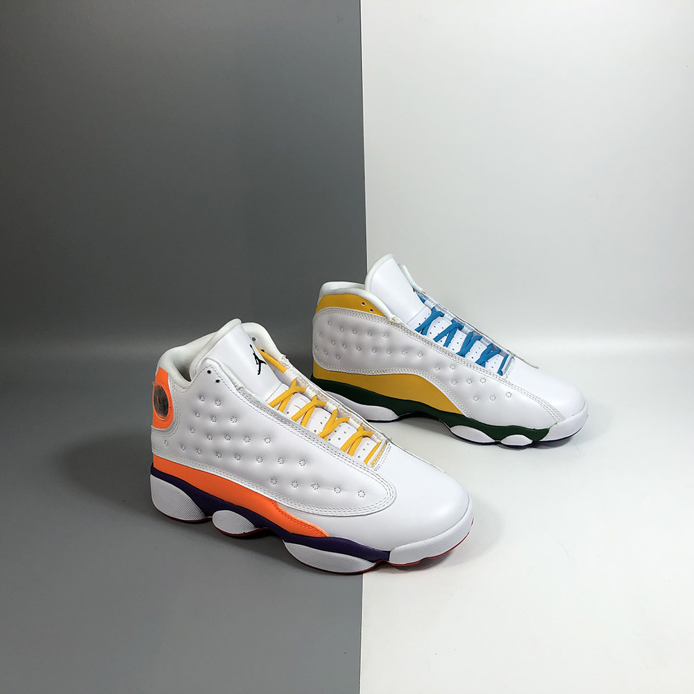 retro 13 white black court purple total orange