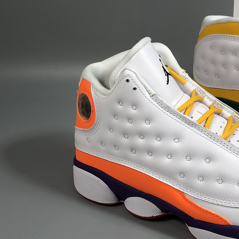 white purple and orange jordans