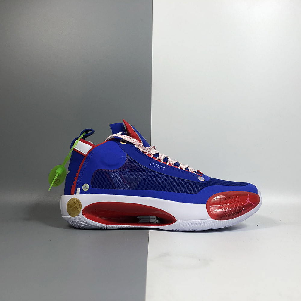 red white and blue jumpman shoes