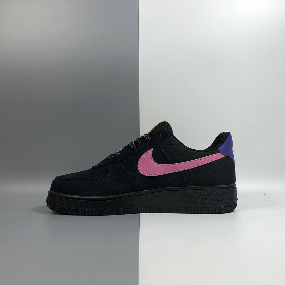 nike air force 1 black pink blue