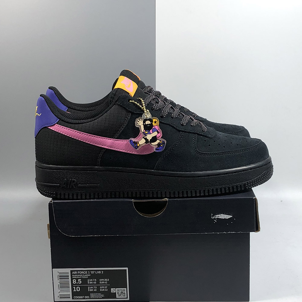 nike air force black and pink