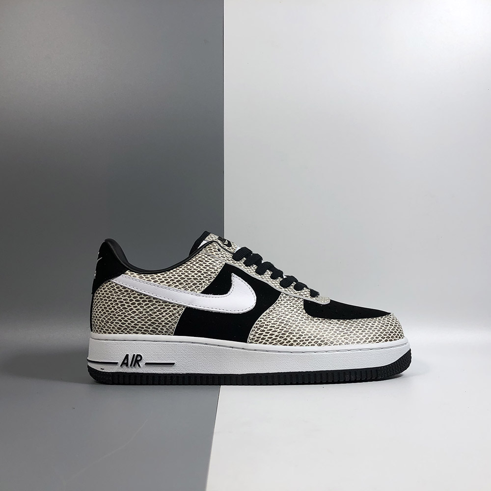 nike air force snakeskin black