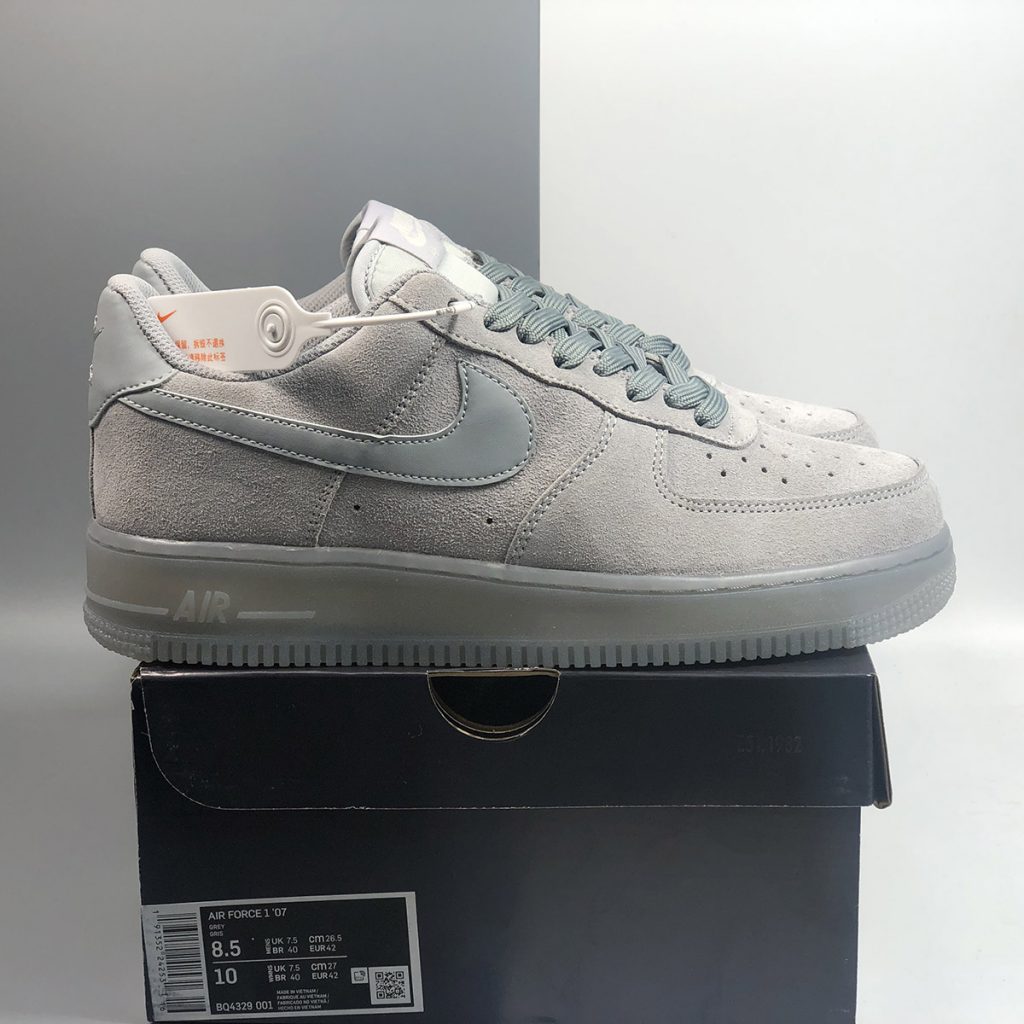 suede grey air force ones
