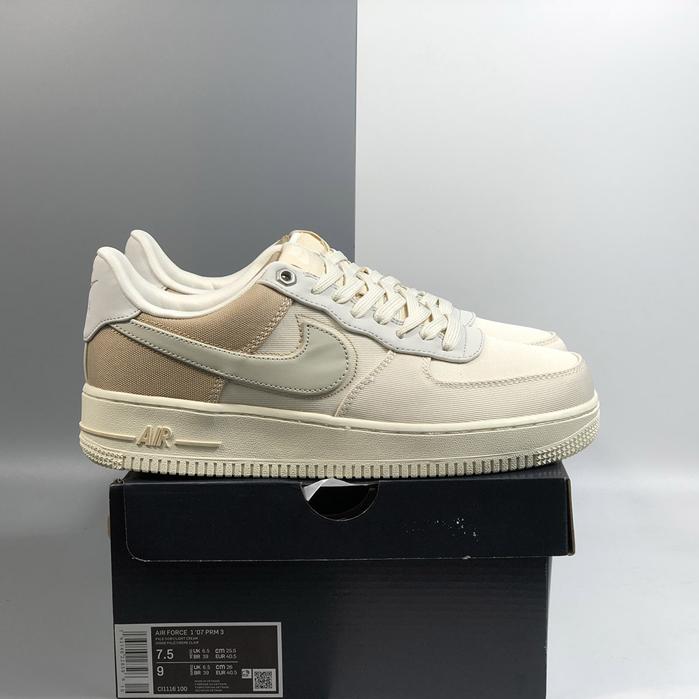 air force 1 prm light cream womens