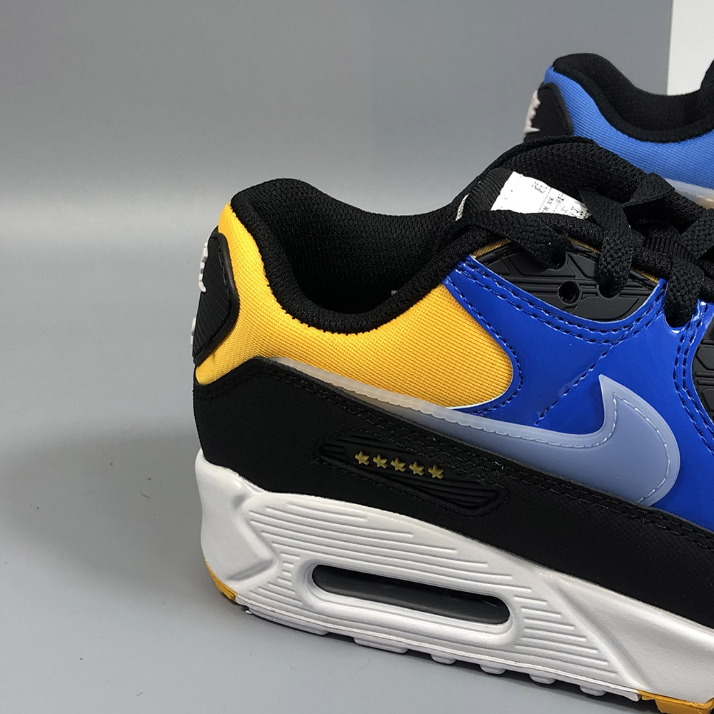 nike air max 90 yellow and blue