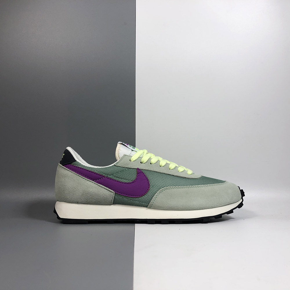 green and purple nikes