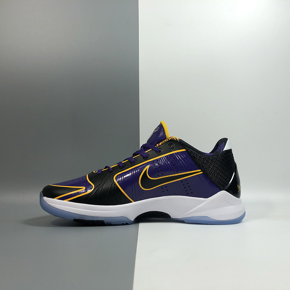 kobe 5 protro purple black gold
