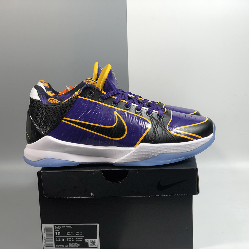 kobe 5 protro lakers for sale