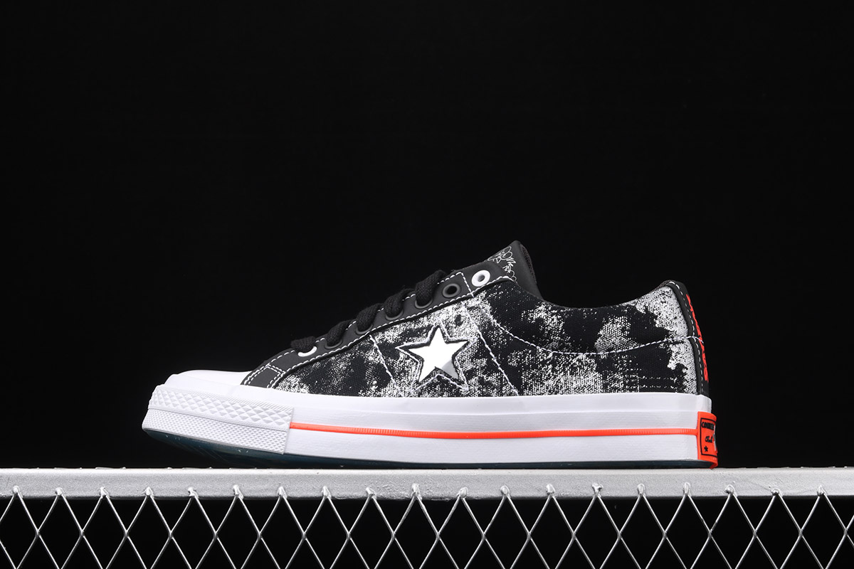 Sad Boys x Converse One Star Ox Black Silver For Sale – The Sole Line