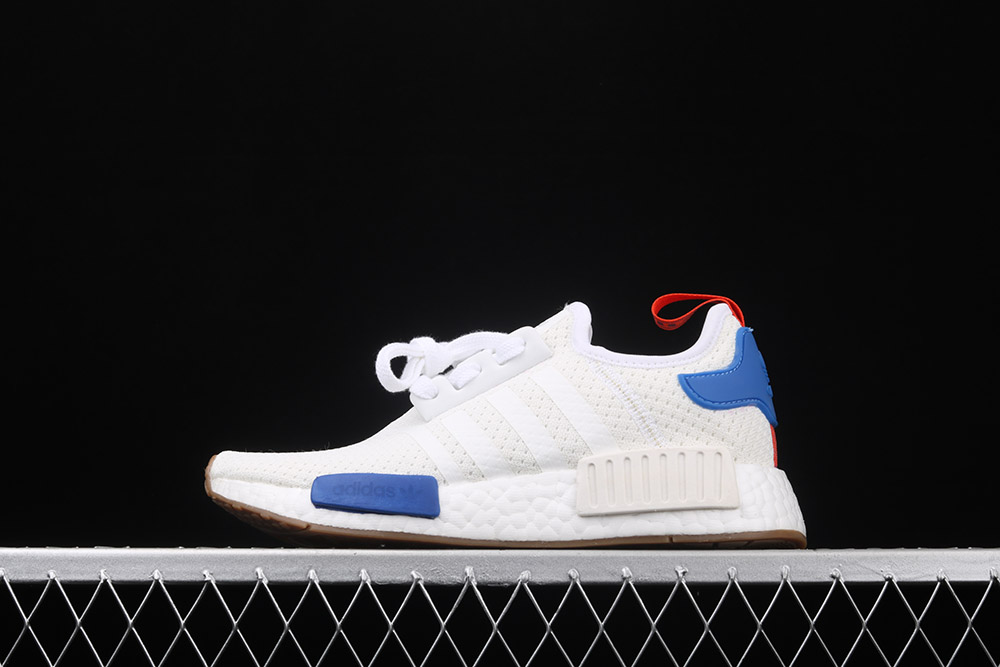 adidas nmds white and blue