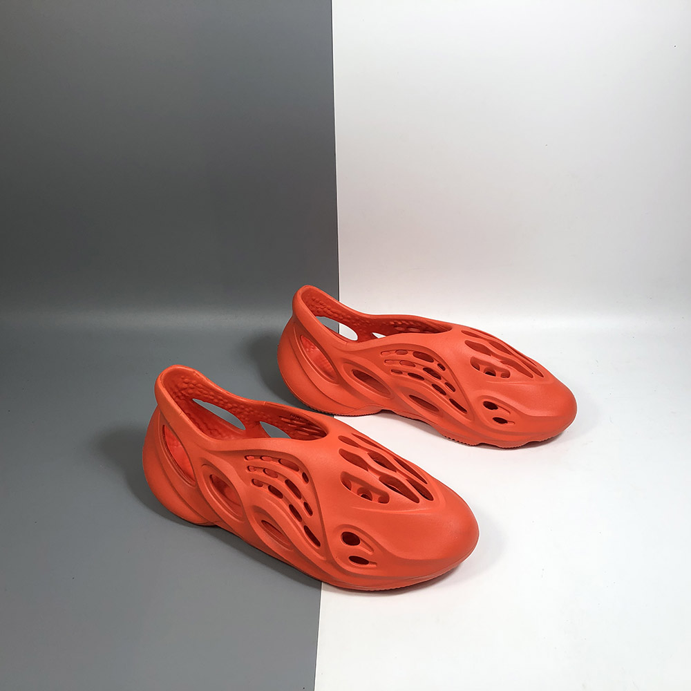 yeezy crocs red