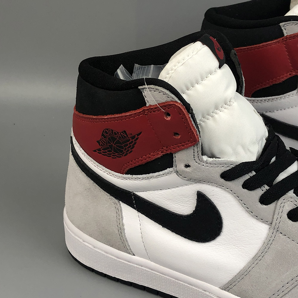 Air Jordan 1 High Og White Black Light Smoke Grey Varsity Red For Sale The Sole Line