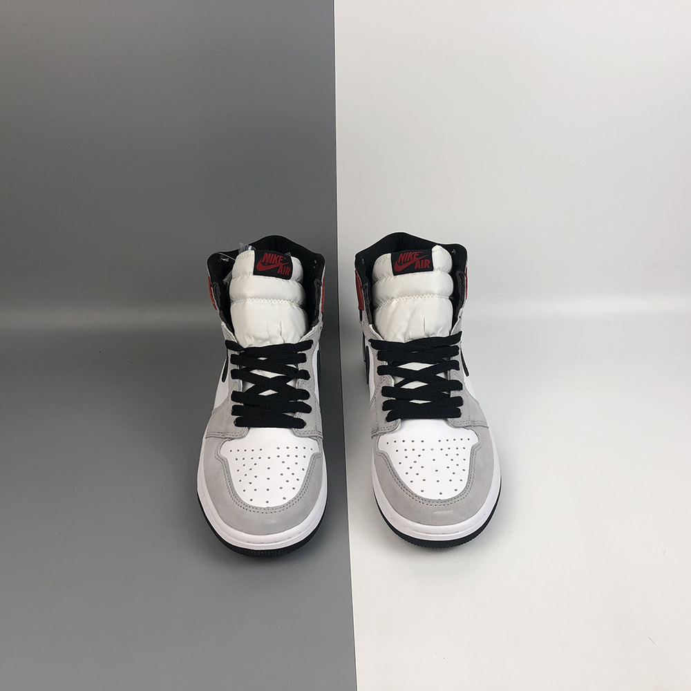 Air Jordan 1 High Og White Black Light Smoke Grey Varsity Red For Sale The Sole Line