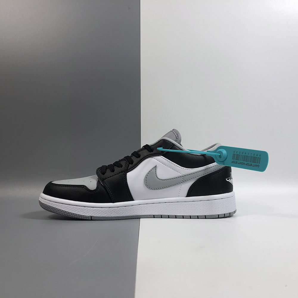 Air Jordan 1 Low Black/Light Smoke Grey-White For Sale – The Sole Line