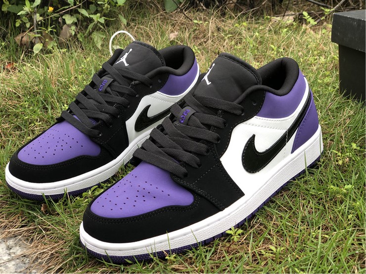 jordan 1 court purple low