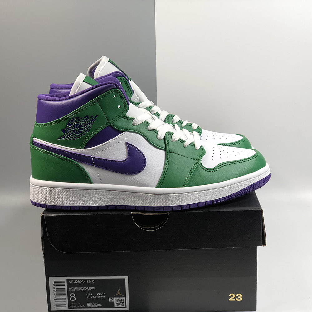 Air Jordan 1 Mid “Hulk” Aloe Verde/Court Purple For Sale – The ...