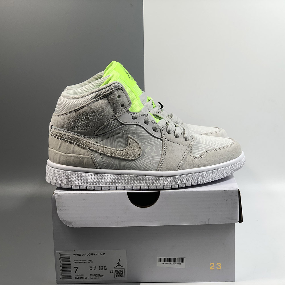 jordan 1 mid ghost green