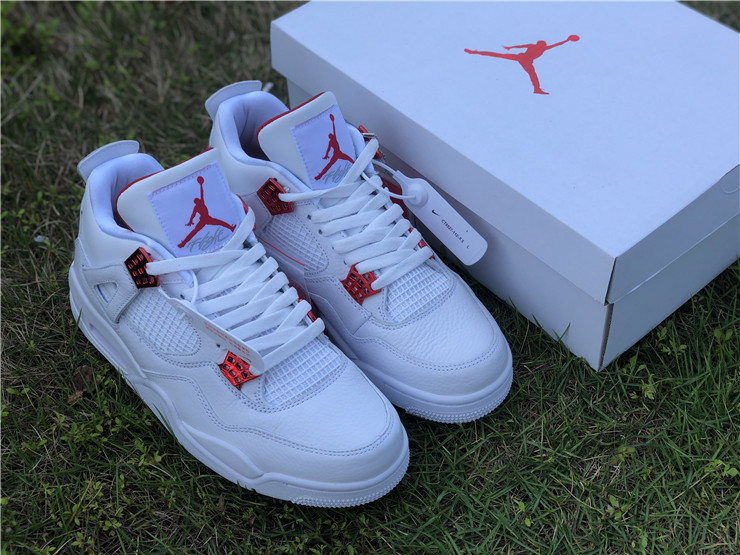 white university red jordan 4