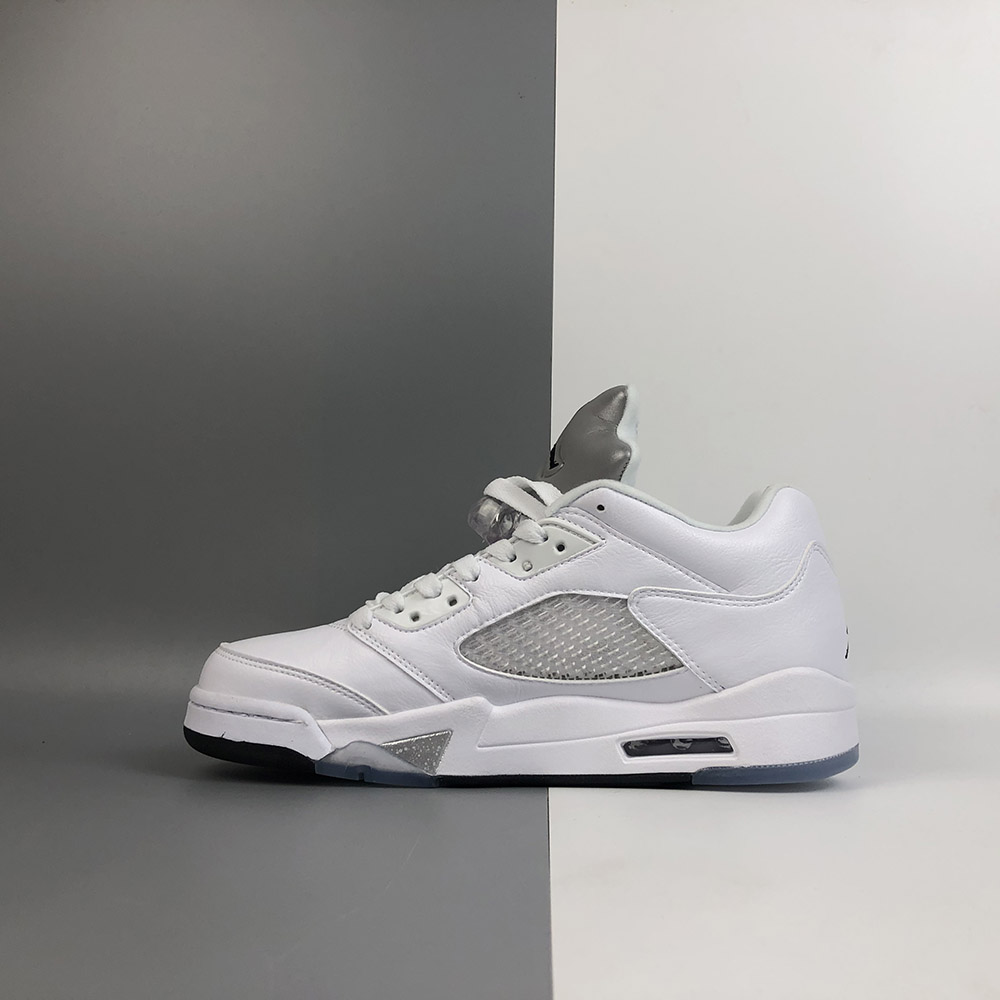 jordan 5 low white