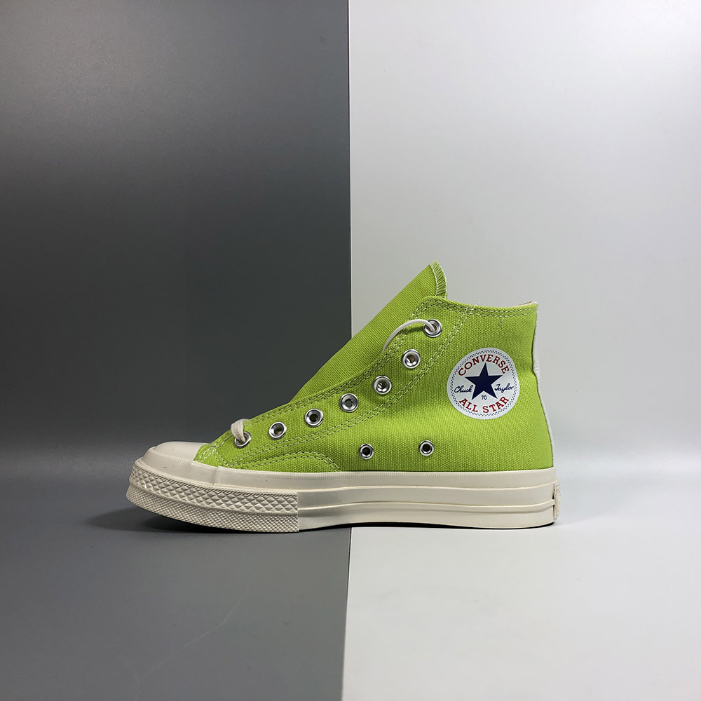 bright green converse high tops