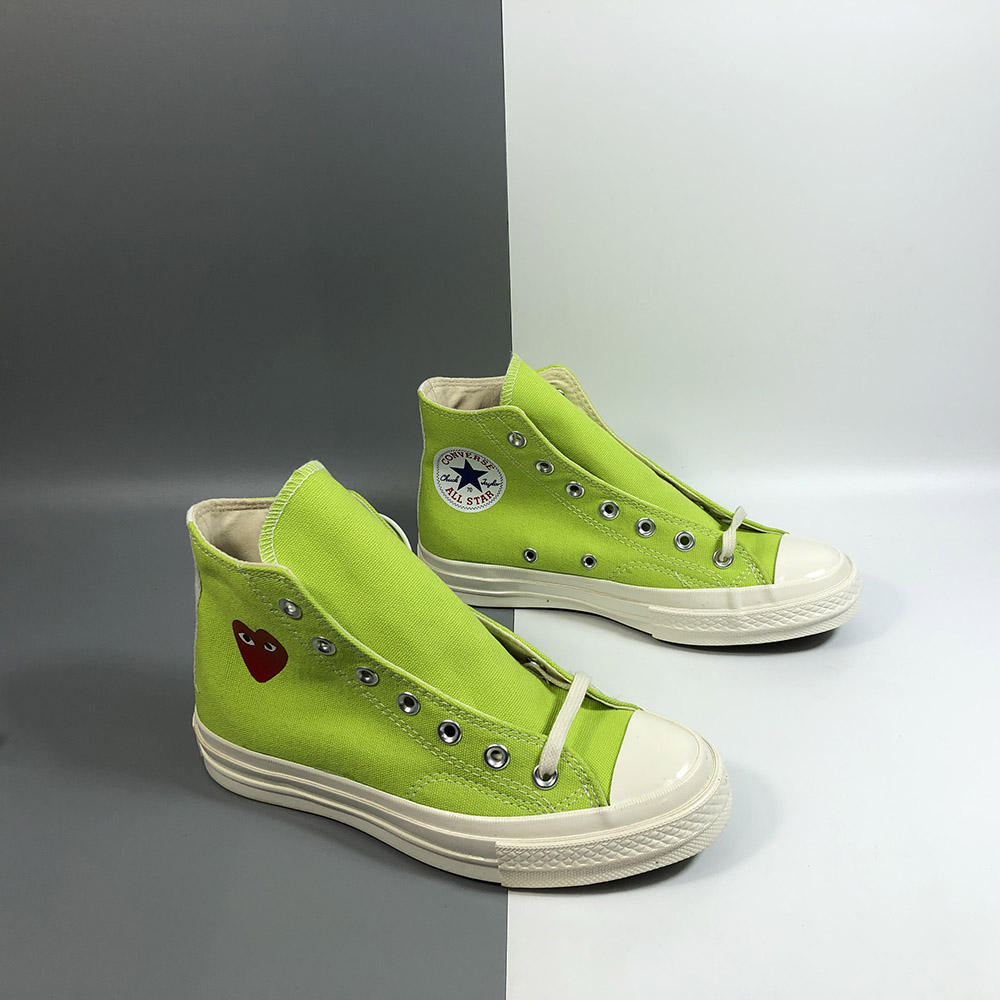 lime green play converse