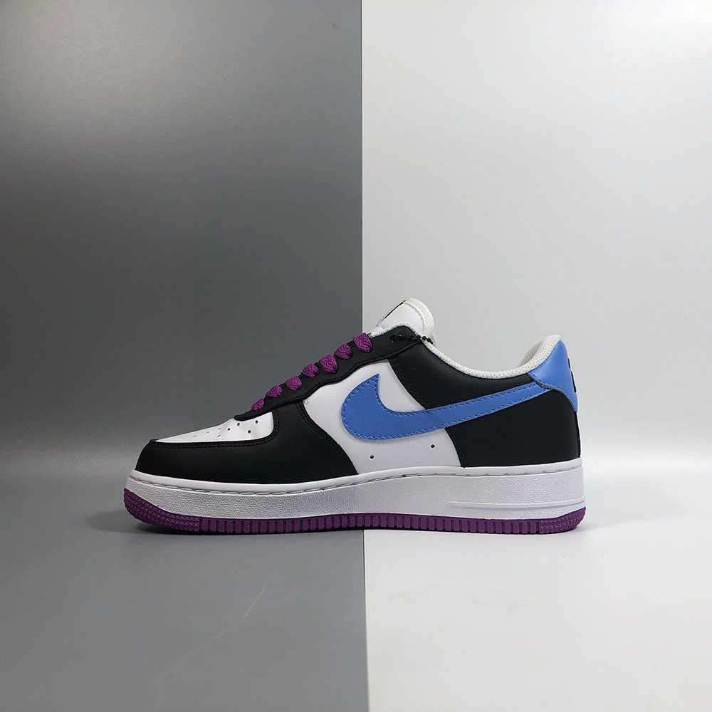 purple and white air force 1