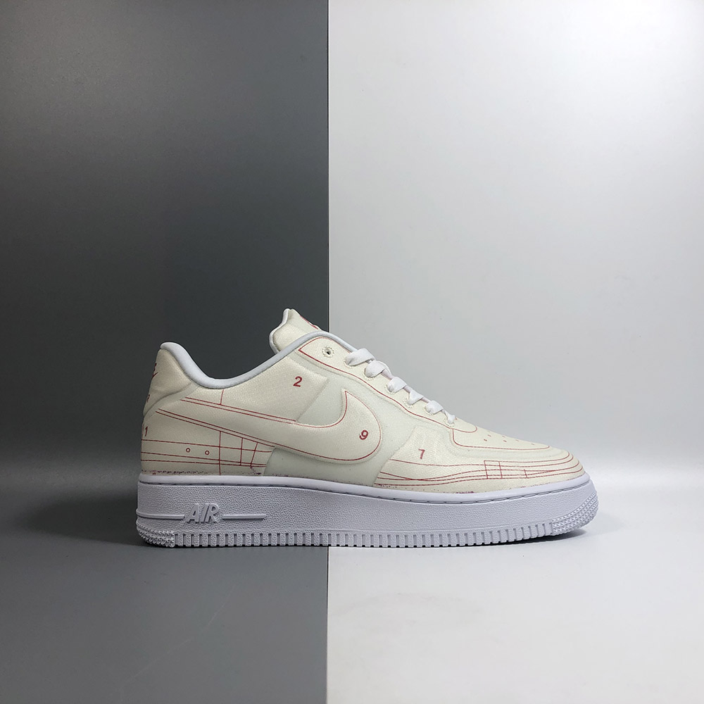 white air force 1 with red