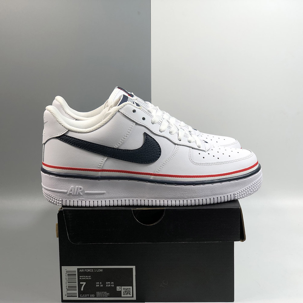 nike air force 1 low white blue red