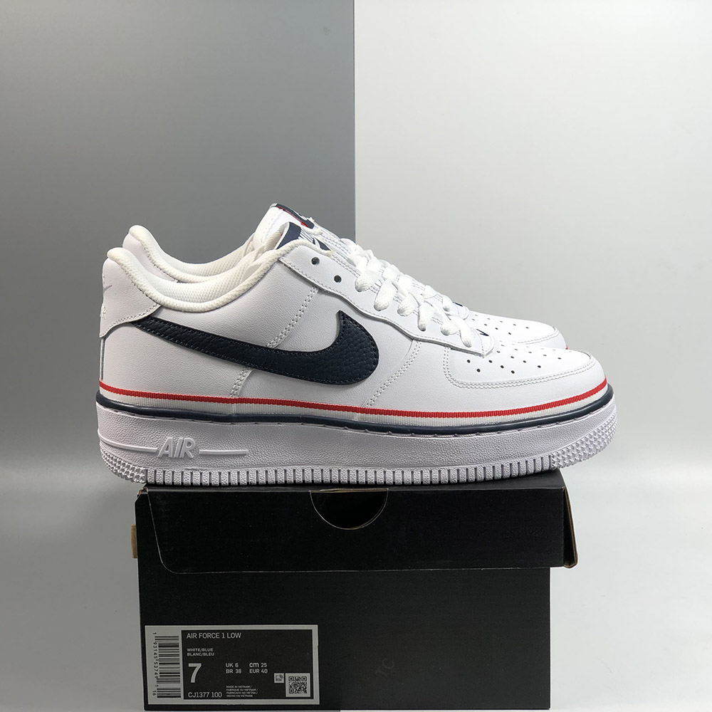 nike air force 1 low ribbon white blue