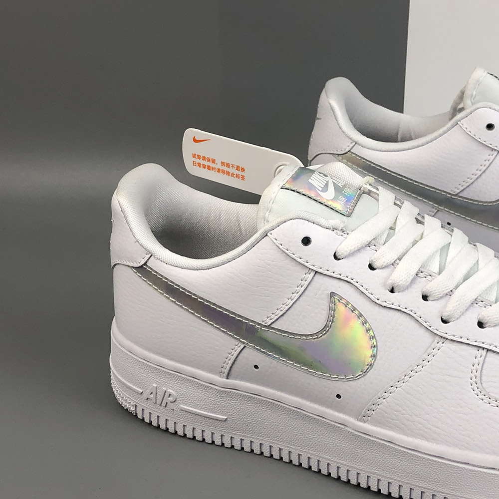 nike air force 1 iridescent white