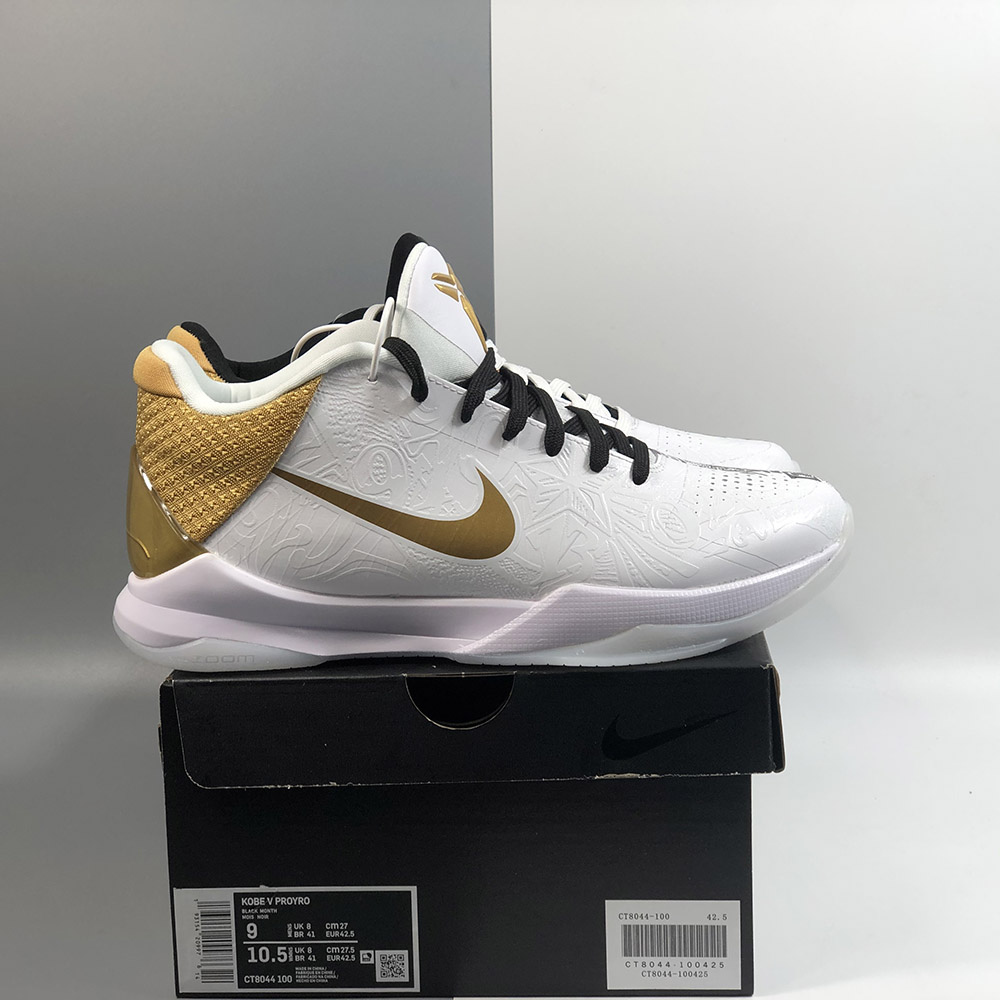 Nike Kobe 5 Protro “Big Stage” White/Metallic Gold-Black For Sale – The Sole Line