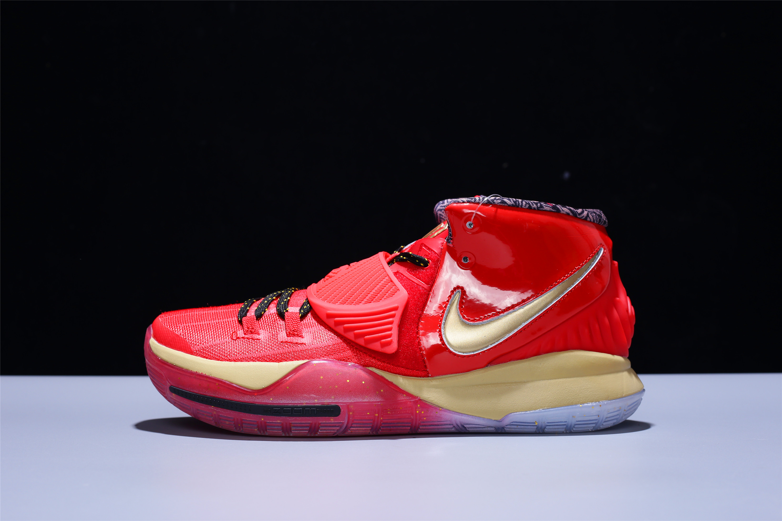 kyrie 5 red and gold