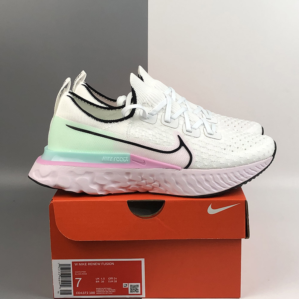 nike women's react infinity run flyknit running shoes lilac