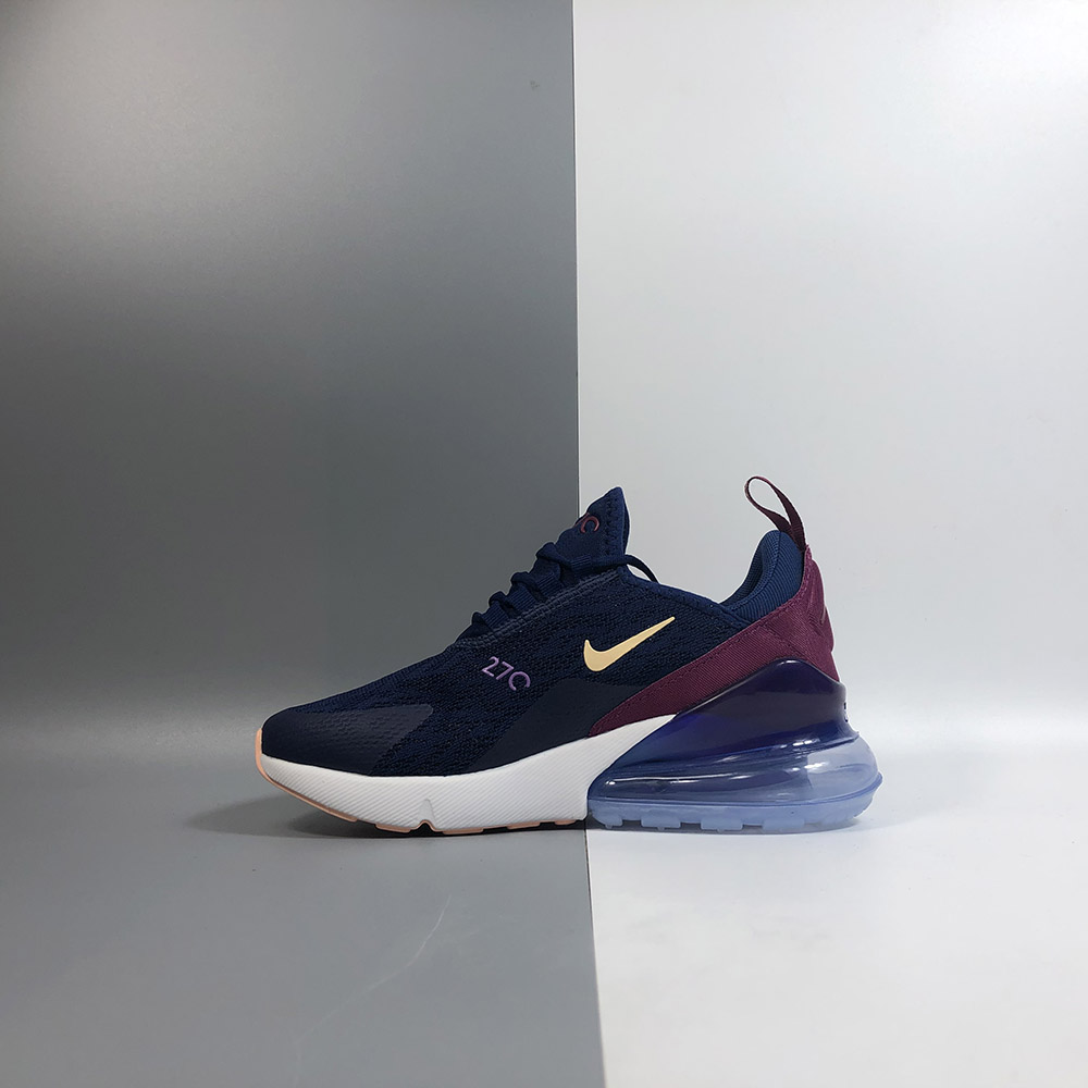 burgundy and blue air max