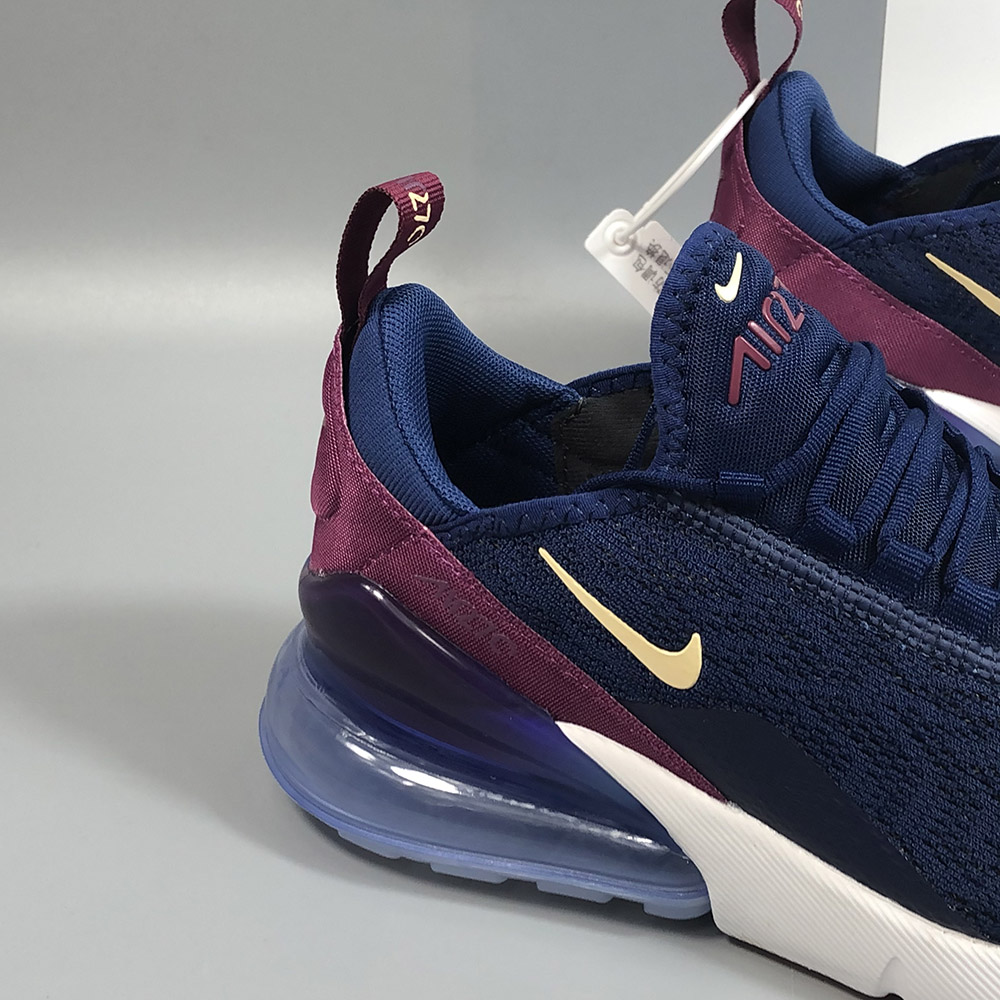 burgundy and blue air max