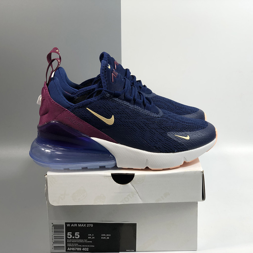 burgundy and blue air max