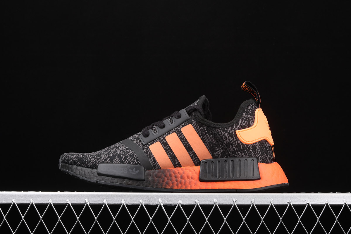 adidas nmd core black solar red
