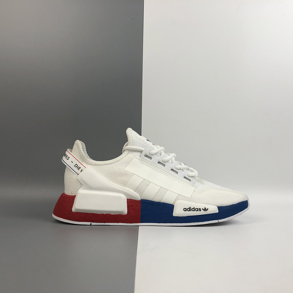 adidas NMD R1 V2 Cloud White/Crystal White-Lush Red For Sale – The Sole Line