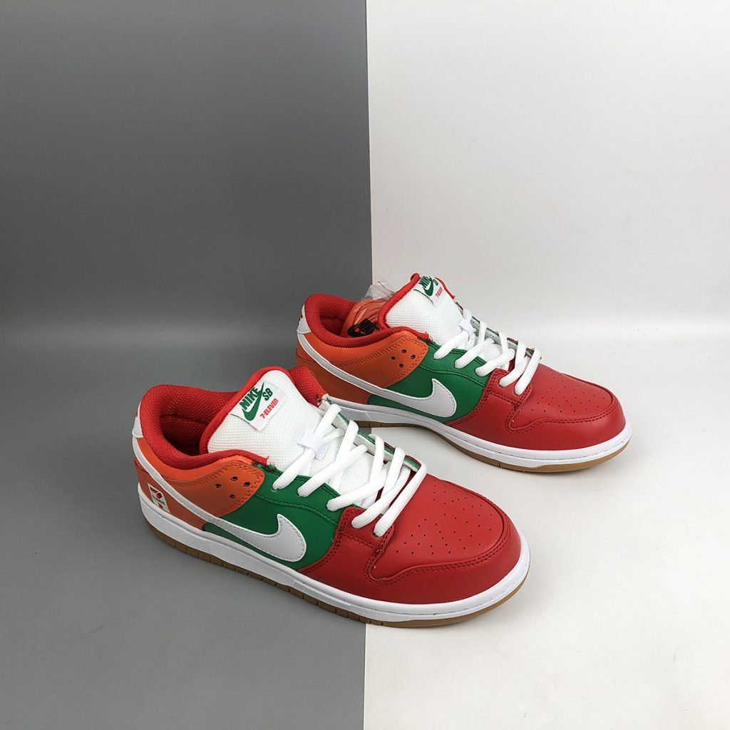 7-Eleven x Nike SB Dunk Low Red Green Orange For Sale – The Sole Line