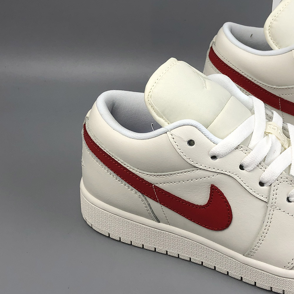 Air Jordan 1 Low White University Red For Sale The Sole Line
