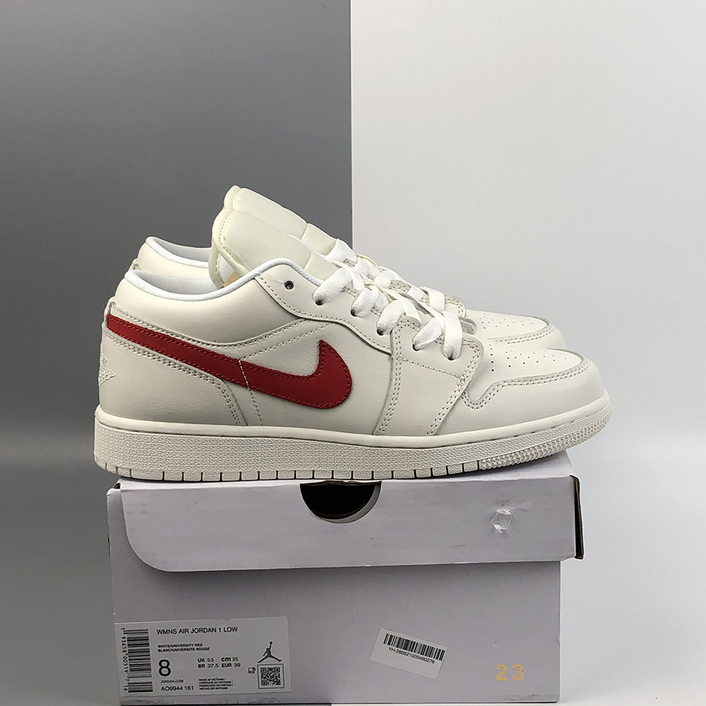 air jordan 1 low white university red