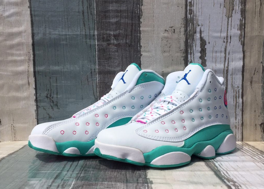 jordan retro 13 aurora green