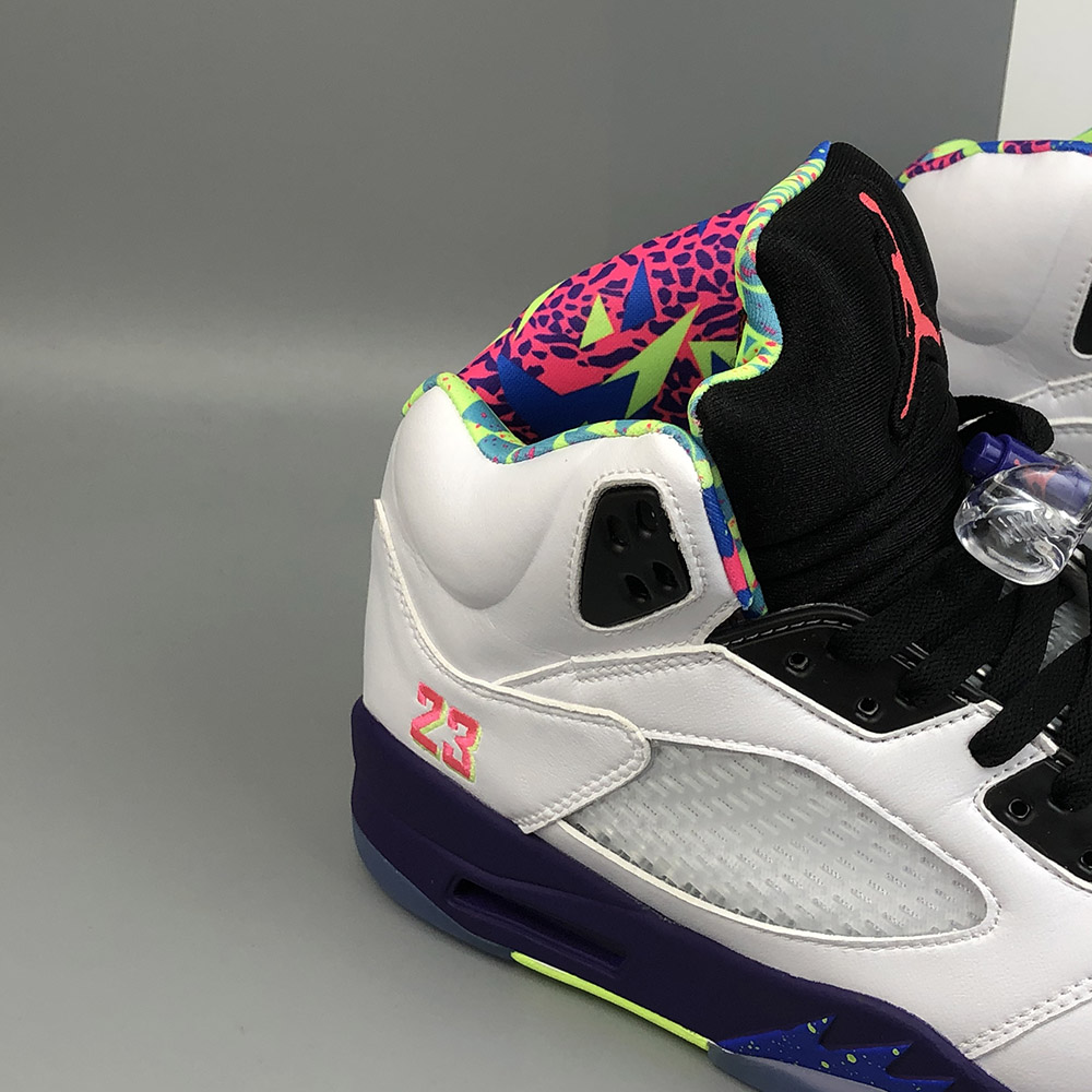 jordan retro 5 ghost green court purple